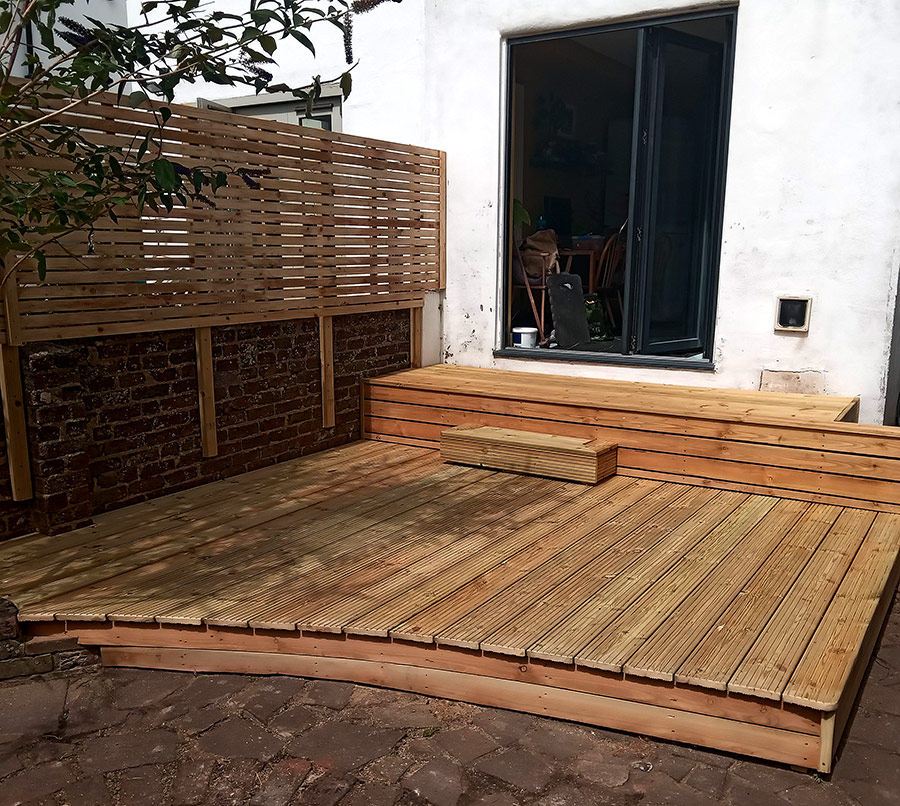 garden patio decking installer